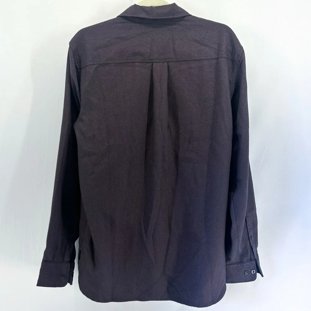 The North Face Men’s Burgundy Thermocore Flannel Button Down Shirt Medium
